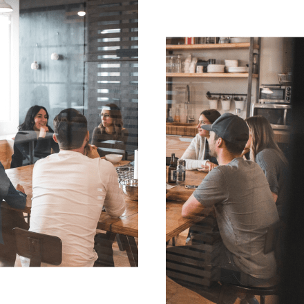 Équipe de travail en plein brainstorming